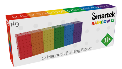 Magnetic Building Blocks Rainbow 12 pieces