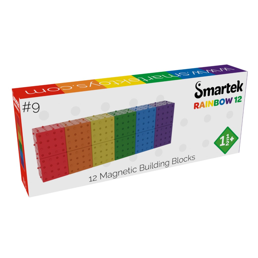 Magnetic Building Blocks Rainbow 12 pieces