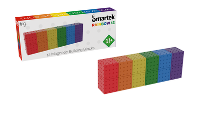 Magnetic Building Blocks Rainbow 12 pieces