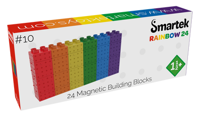 Magnetic Building Blocks Rainbow 24 pieces