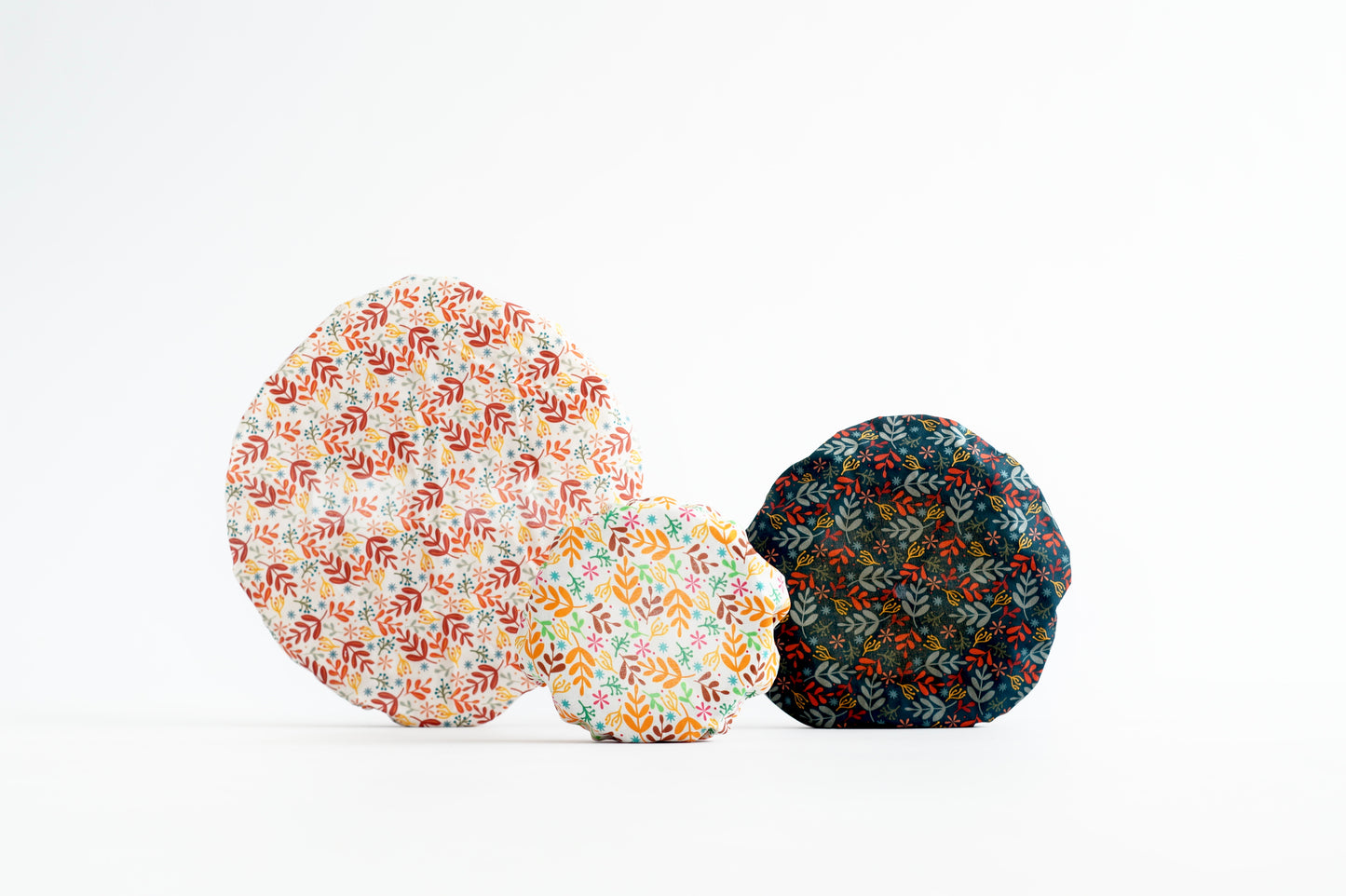 Tess &amp; Tobi | bowl covers | set of 3 | Leaves