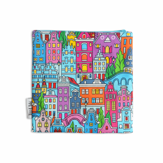 Washable sandwich bag 2.0 | Amsterdam houses | 20x20cm