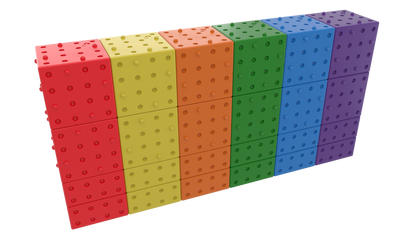 Magnetic Building Blocks Rainbow 24 pieces