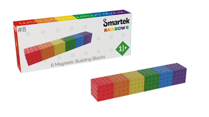 Magnetic Building Blocks Rainbow 6 pieces