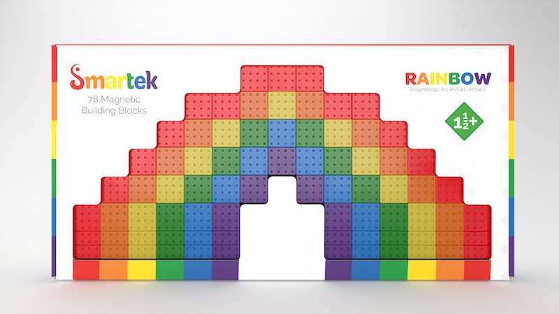 Magnetic Building Blocks Rainbow Set