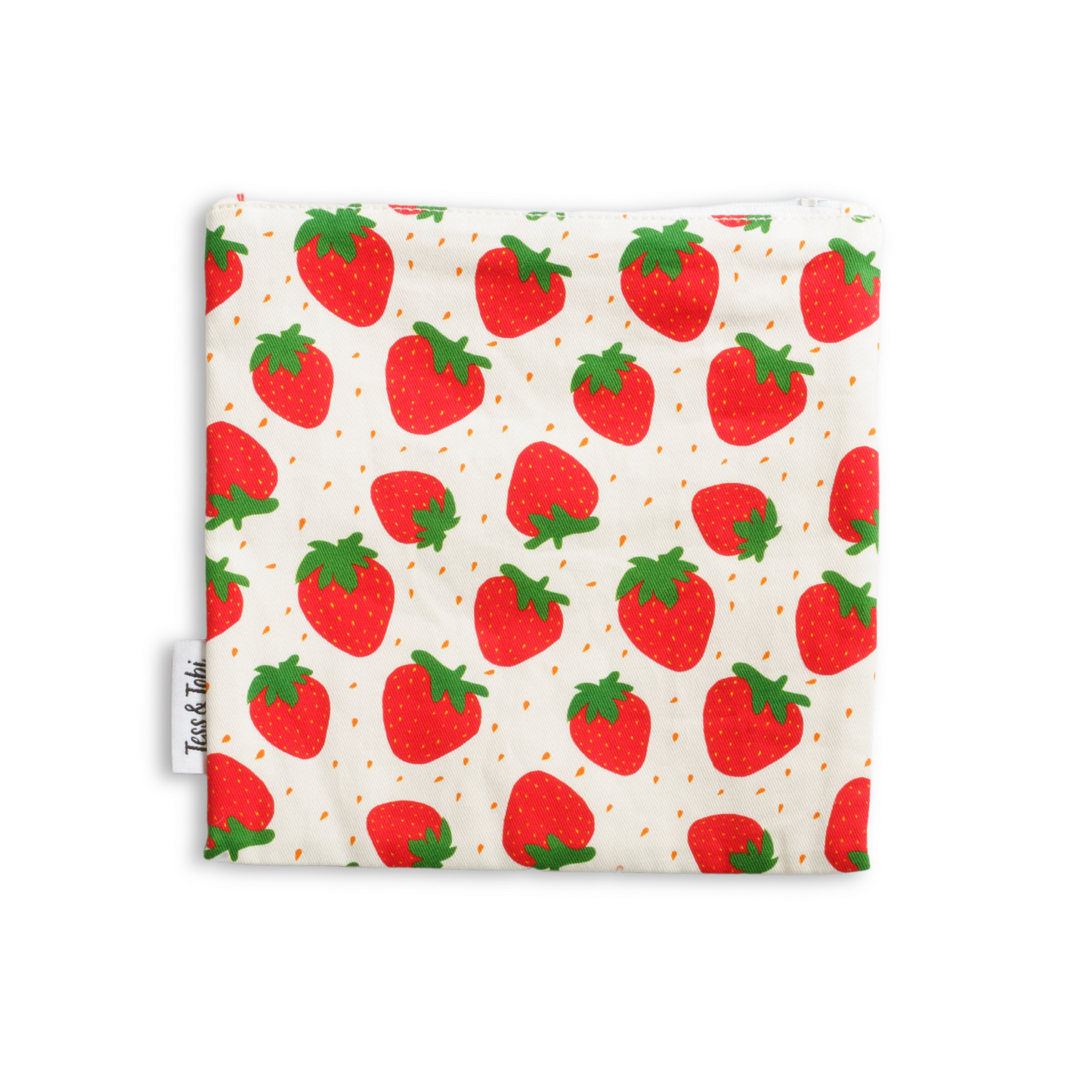 Washable sandwich bag | strawberry | 20x20cm