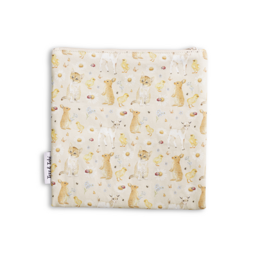 Washable sandwich bag 2.0 | farm animals | 20x20cm