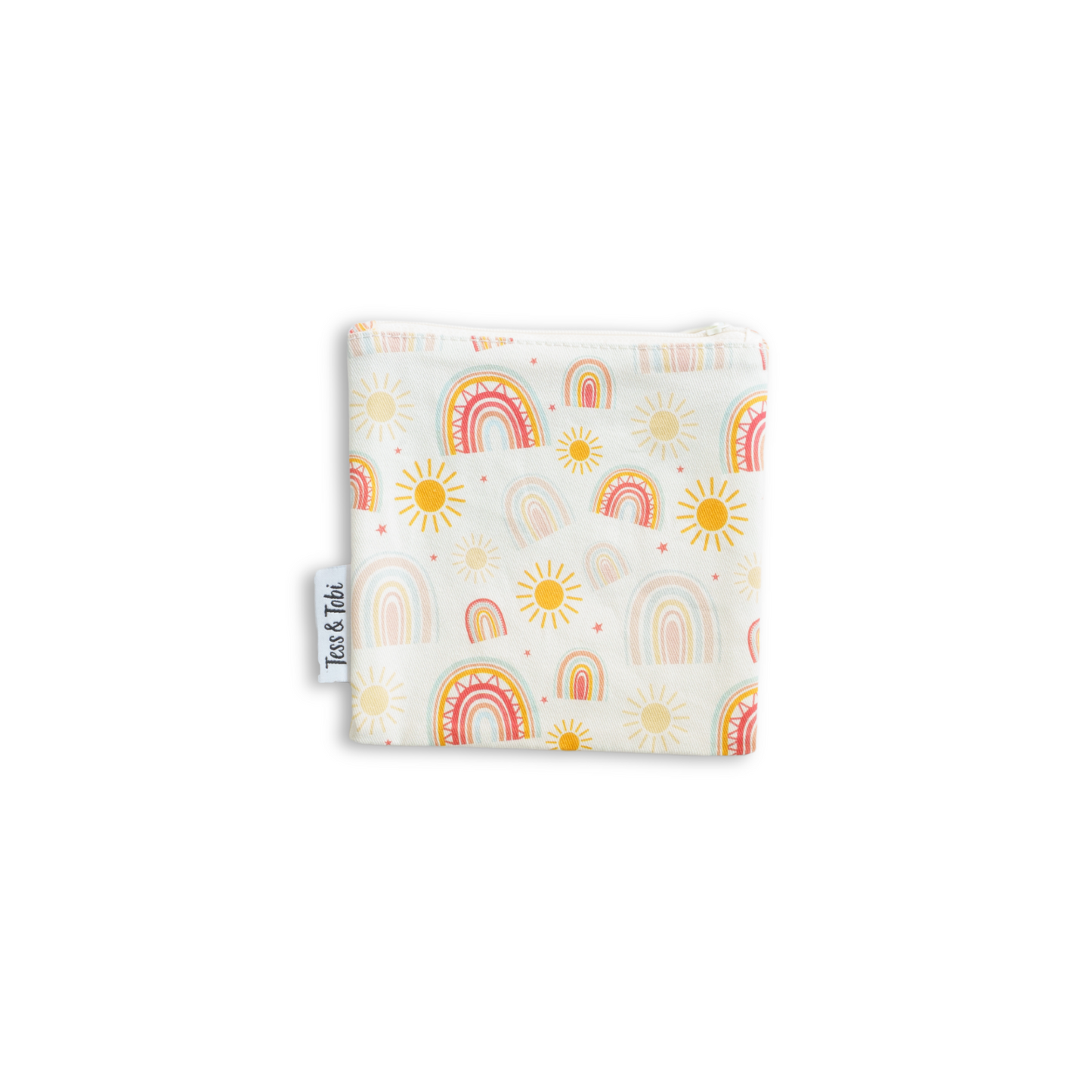 Washable snack bag | rainbows | 14x14cm