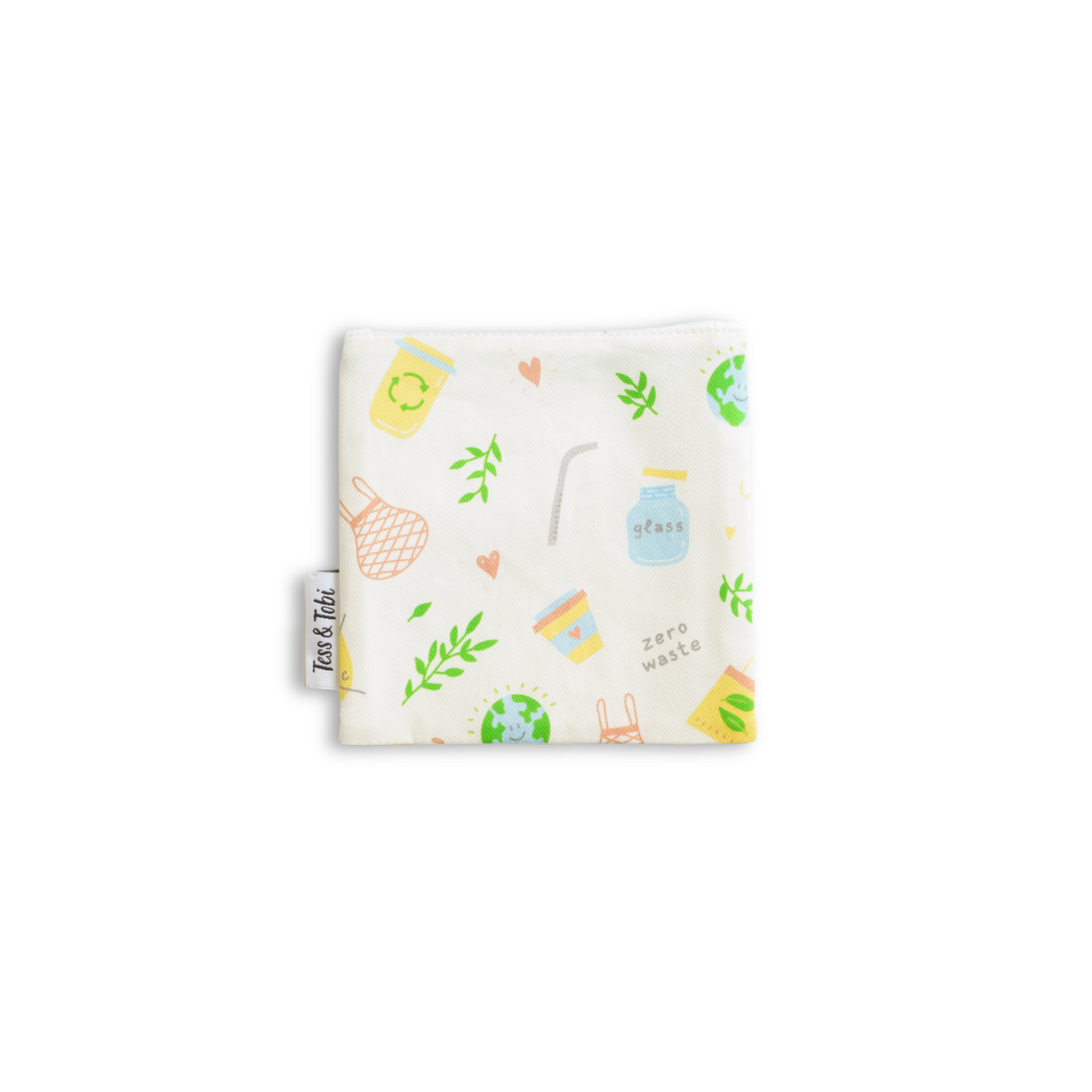 Washable snack bag | zero waste | 14x14cm